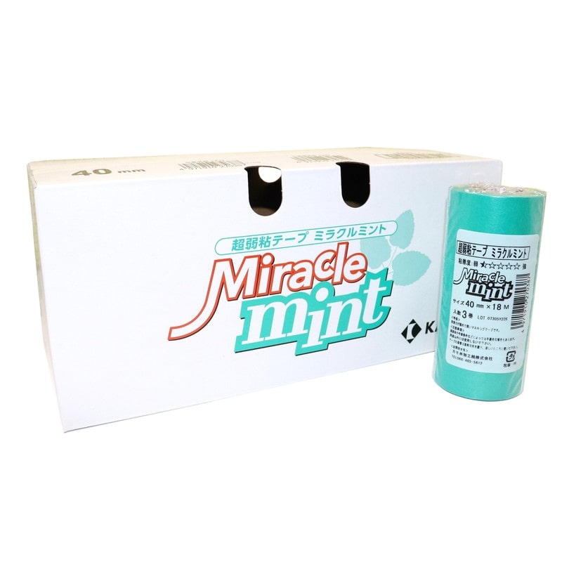 カモ井加工紙 9035076 超弱粘着テープ 40mm×18m 30巻入 #270394 1個（ご注文単位1個）【直送品】