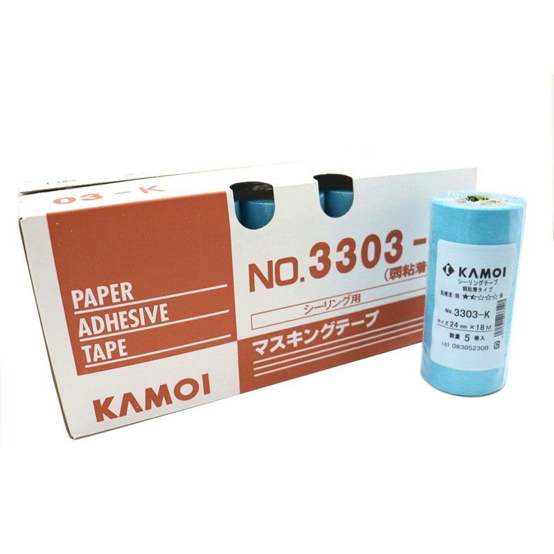 カモ井加工紙 9035013 シーリング用マスキングテープ 24mm×18m #173114 1個（ご注文単位1個）【直送品】