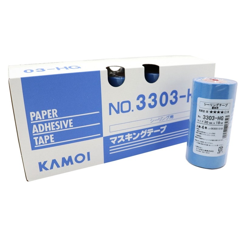 カモ井加工紙 9035018 躯体用マスキングテープ 30mm×18m #165751 1個（ご注文単位1個）【直送品】