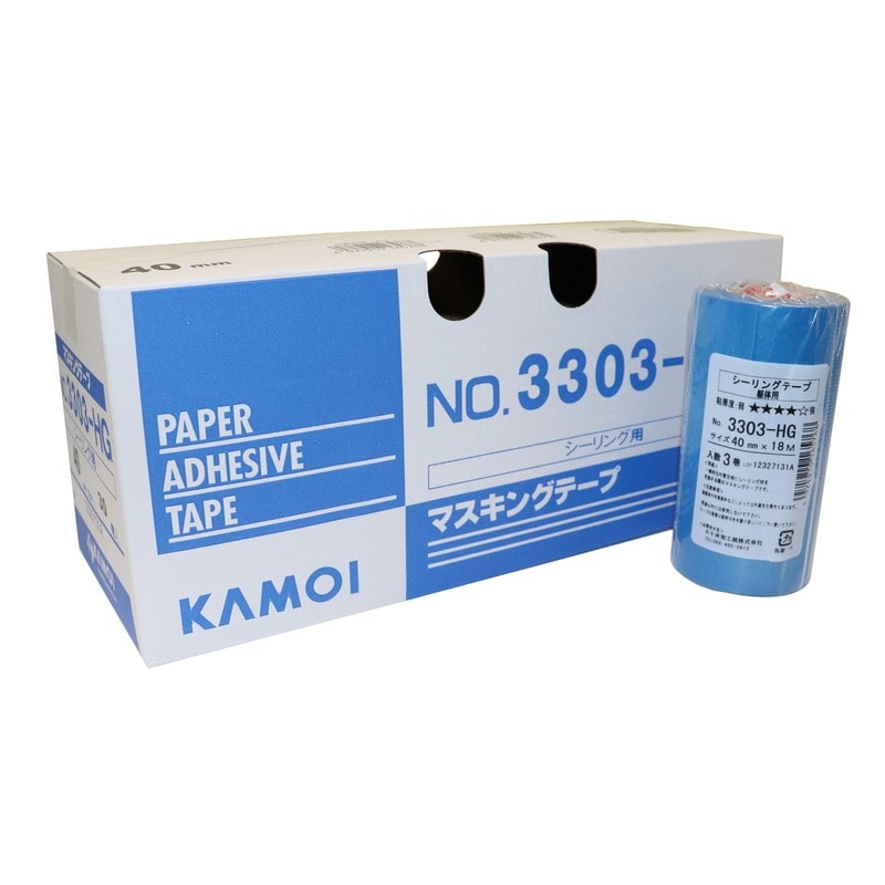 カモ井加工紙 9035019 躯体用マスキングテープ 40mm×18m #165775 1個（ご注文単位1個）【直送品】