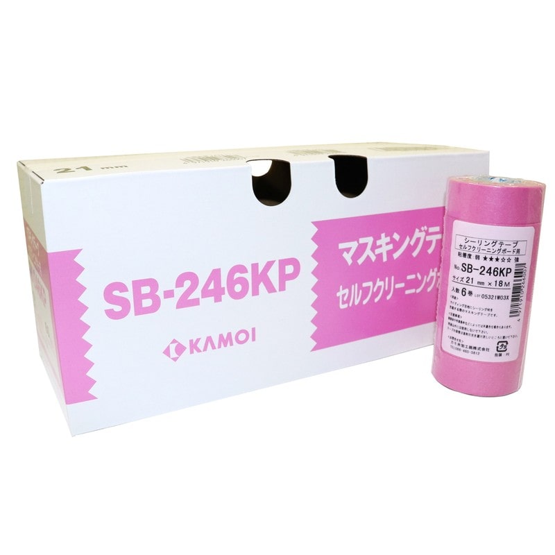 カモ井加工紙 9035056 マスキング No.SB246KP21mm×18m #266014 1個（ご注文単位1個）【直送品】