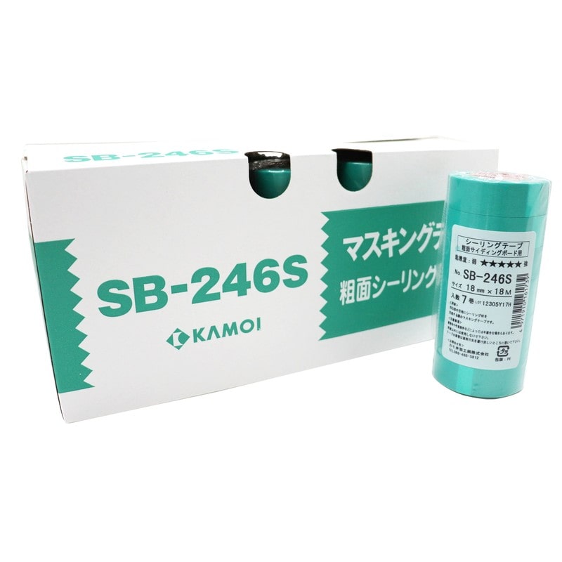 カモ井加工紙 9035062 粗面マスキング No.SB246S18mm×18m #161784 1個（ご注文単位1個）【直送品】