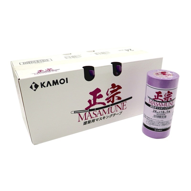 カモ井加工紙 9034978 建築塗装用マスキングテープ 正宗 24mm×18m #230862 1個（ご注文単位1個）【直送品】