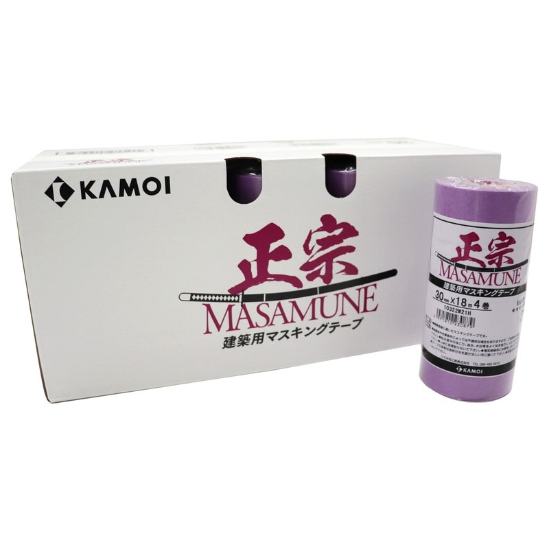 カモ井加工紙 9034979 建築塗装用マスキングテープ 正宗 30mm×18m #230886 1個（ご注文単位1個）【直送品】