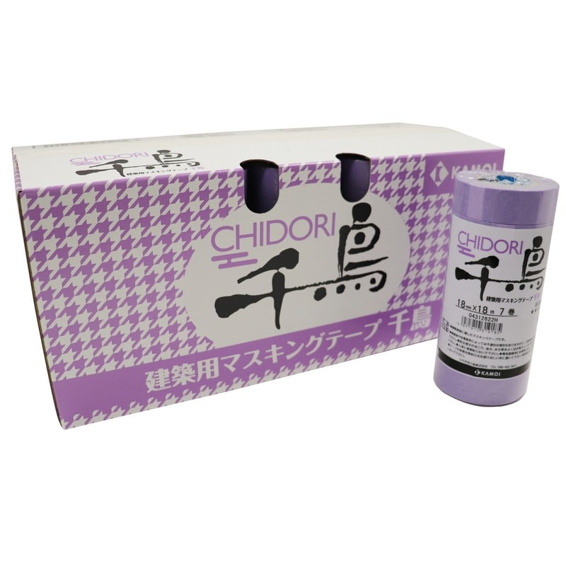 カモ井加工紙 9034995 建築塗装用マスキングテープ 千鳥 18mm×18m #319192 1個（ご注文単位1個）【直送品】