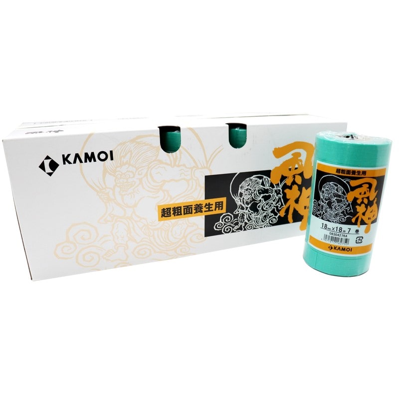 カモ井加工紙 9033060 HUJIN18-70 マスキング風神超粗面18mm 1個（ご注文単位1個）【直送品】