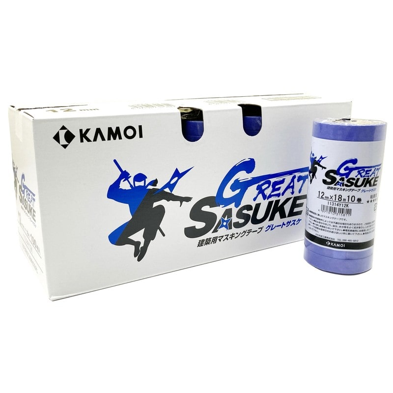 カモ井加工紙 9034983 建築塗装用マスキング GRトサスケ12mm×18m #315828 1個（ご注文単位1個）【直送品】