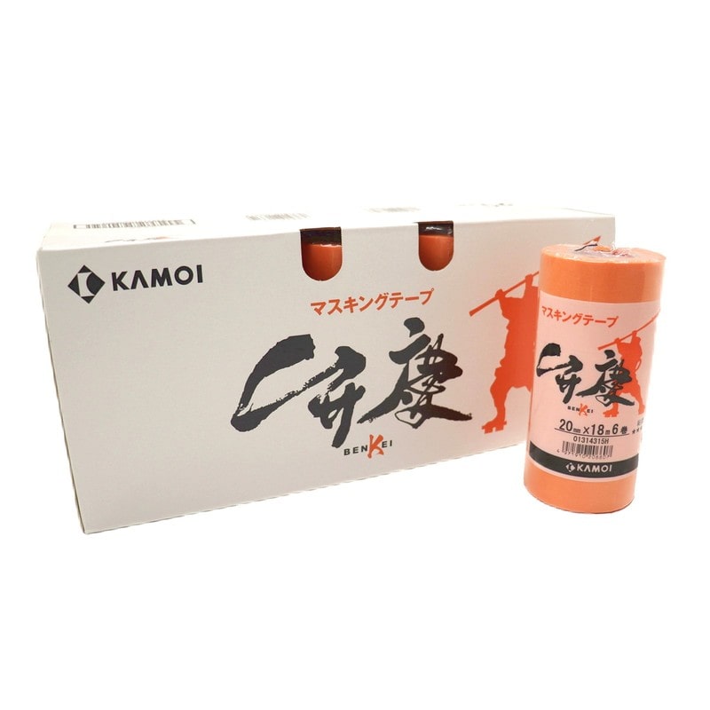 カモ井加工紙 9034967 建築塗装用マスキングテープ 弁慶 20mm×18m #206614 1個（ご注文単位1個）【直送品】