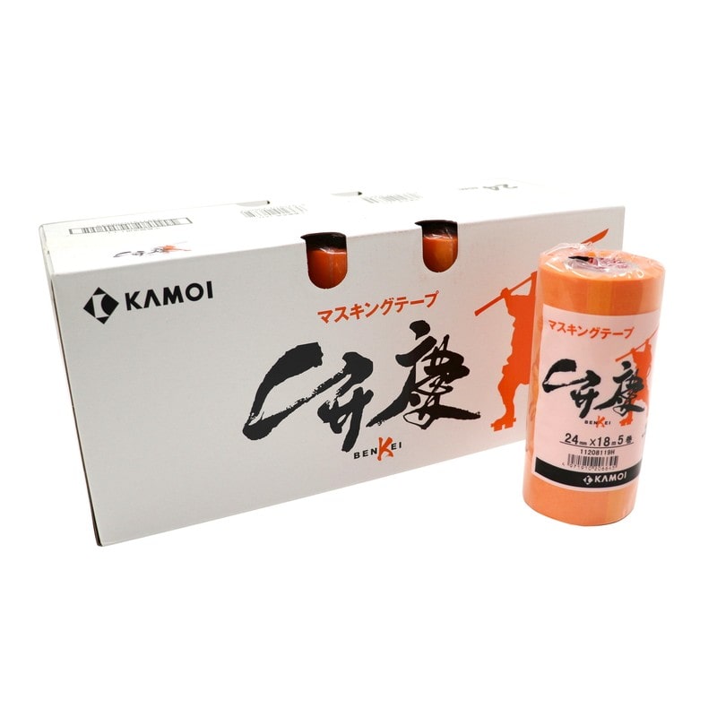 カモ井加工紙 9034969 建築塗装用マスキングテープ 弁慶 24mm×18m #206652 1個（ご注文単位1個）【直送品】