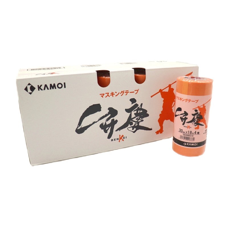 カモ井加工紙 9034970 建築塗装用マスキングテープ 弁慶 30mm×18m #206676 1個（ご注文単位1個）【直送品】