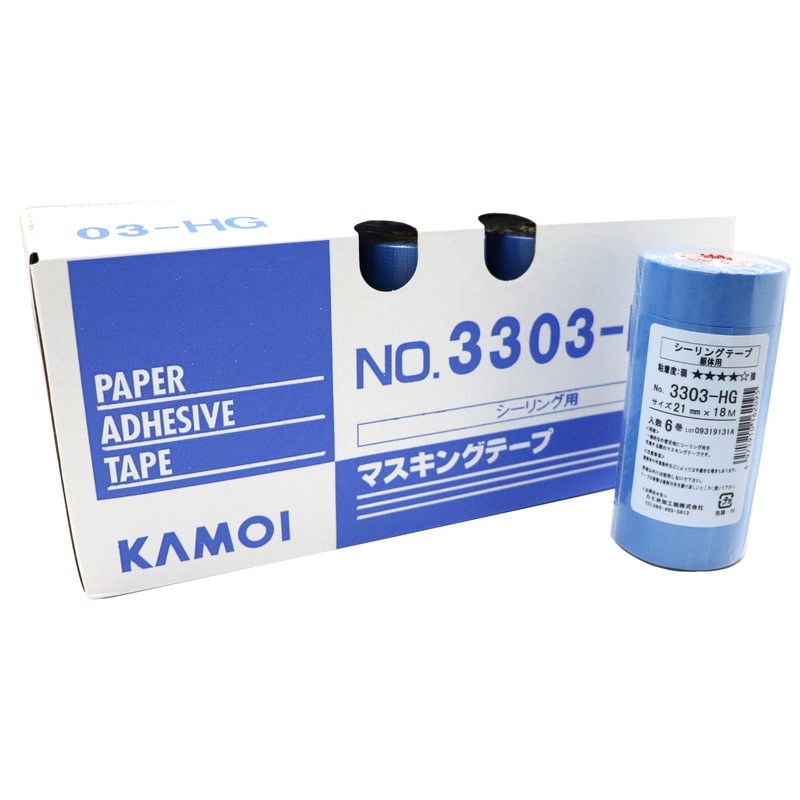 カモ井加工紙 9033053 3303HG-21-60 マスキング21mm60巻 1個（ご注文単位1個）【直送品】