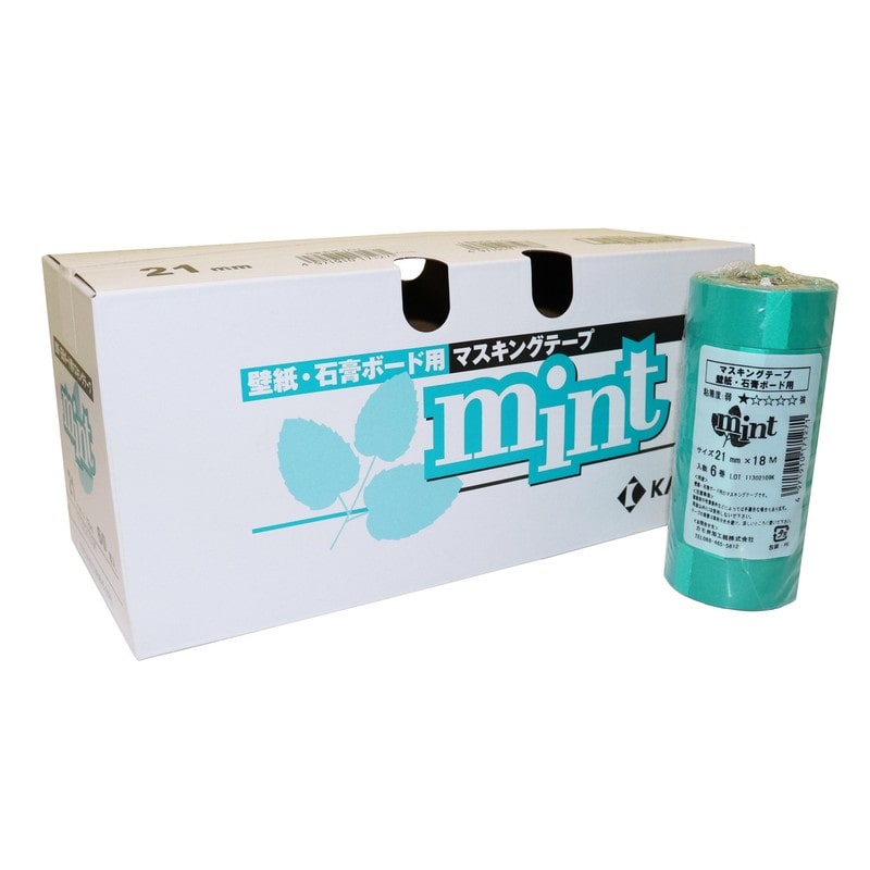 カモ井加工紙 9035067 壁紙石膏ボード用マスキングテープ 21mm×18m #171288 1個（ご注文単位1個）【直送品】