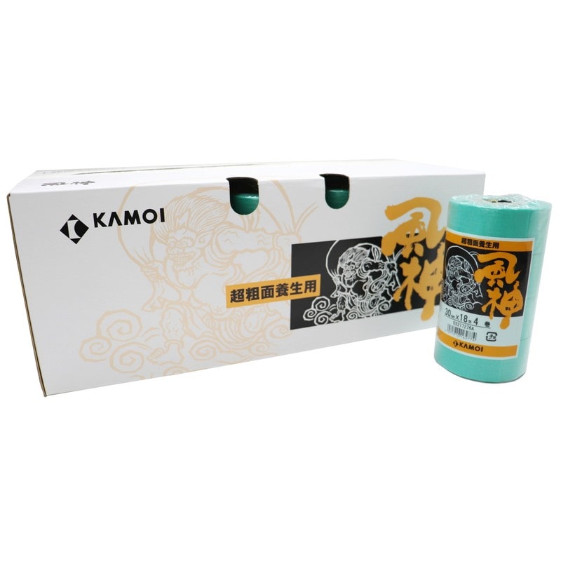 カモ井加工紙 9035080 超粗面養生用マスキングテープ風神 30mm×18m #162811 1個(ご注文単位1個)【直送品】