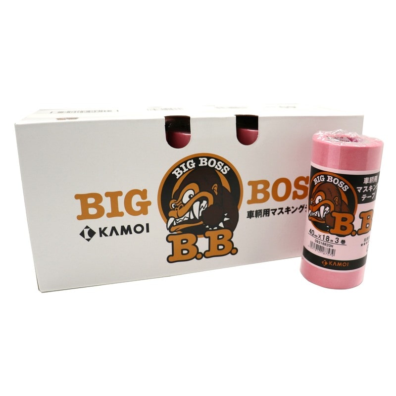 カモ井加工紙 9034952 車両塗装用マスキングテープ 40mm×18m #187586 1個(ご注文単位1個)【直送品】