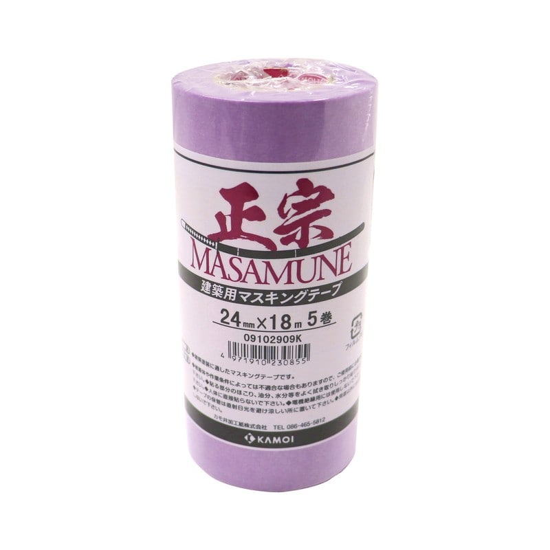 カモ井加工紙 9034859 建築塗装用マスキングテープ 正宗 24mm×18m #230855 1個(ご注文単位1個)【直送品】