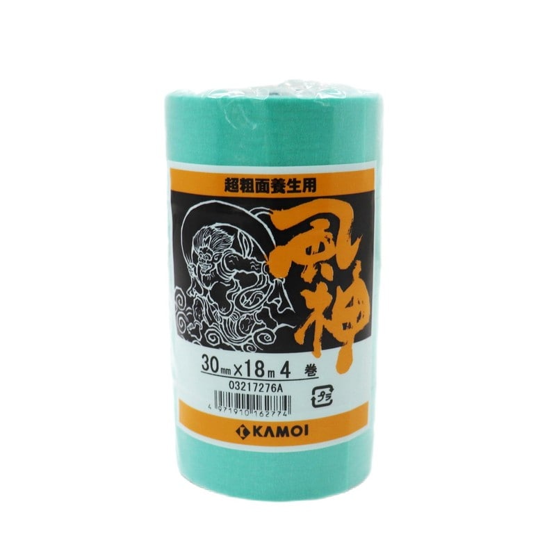 カモ井加工紙 9034927 超粗面養生用マスキングテープ風神 30mm×18m #162774 1個(ご注文単位1個)【直送品】