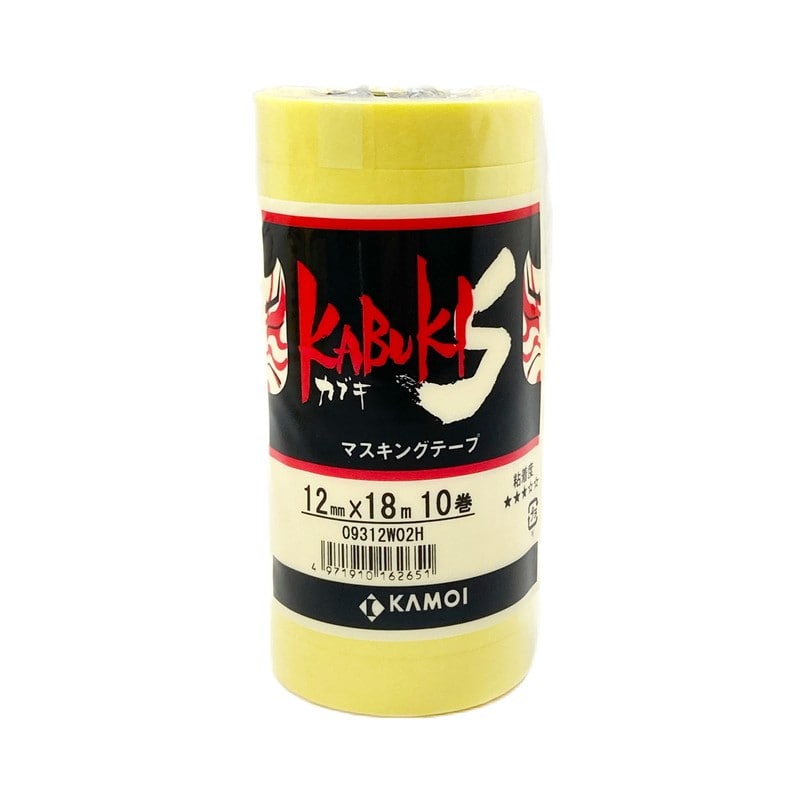 カモ井加工紙 9034809 車両塗装用マスキングテープカブキS12mm×18m #162651 1個（ご注文単位1個）【直送品】