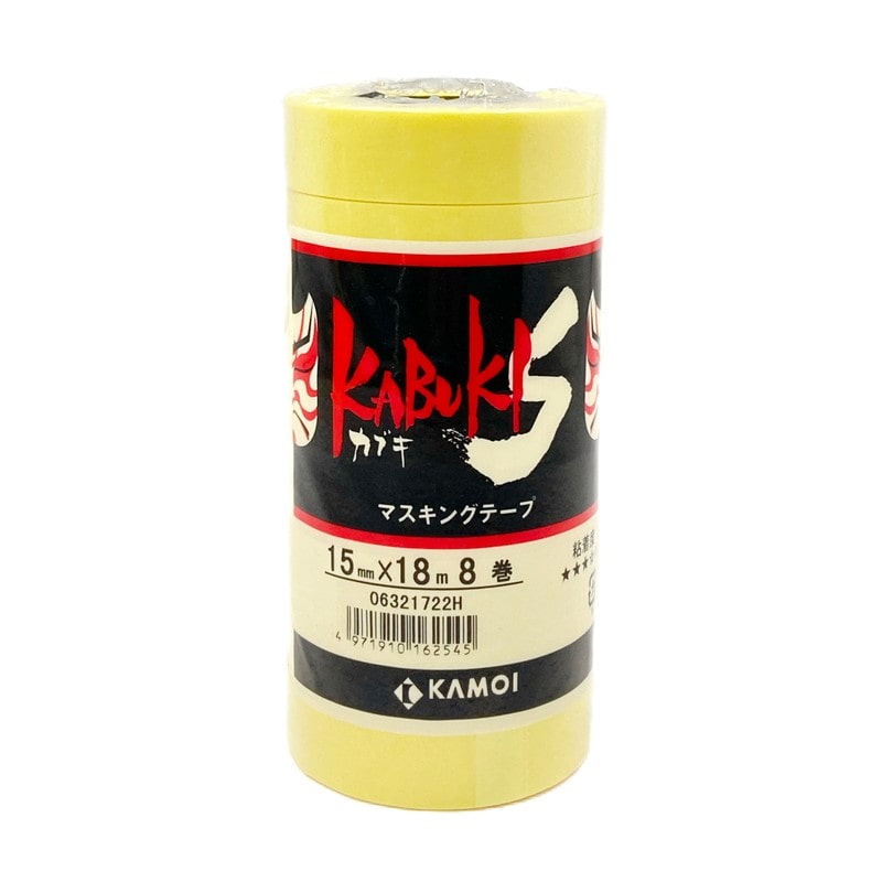 カモ井加工紙 9034810 車両塗装用マスキングテープカブキS15mm×18m #162545 1個(ご注文単位1個)【直送品】