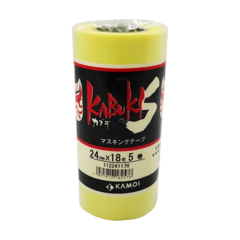 カモ井加工紙 9034813 車両塗装用マスキングテープカブキS24mm×18m #162576 1個（ご注文単位1個）【直送品】