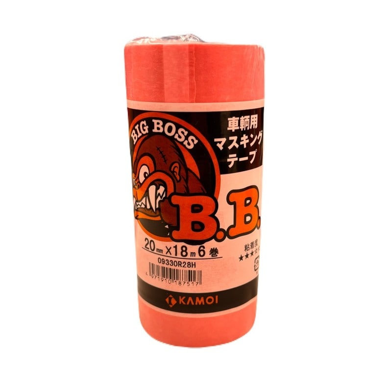 カモ井加工紙 9034830 車両塗装用マスキングテープ 20mm×18m #187517 1個（ご注文単位1個）【直送品】