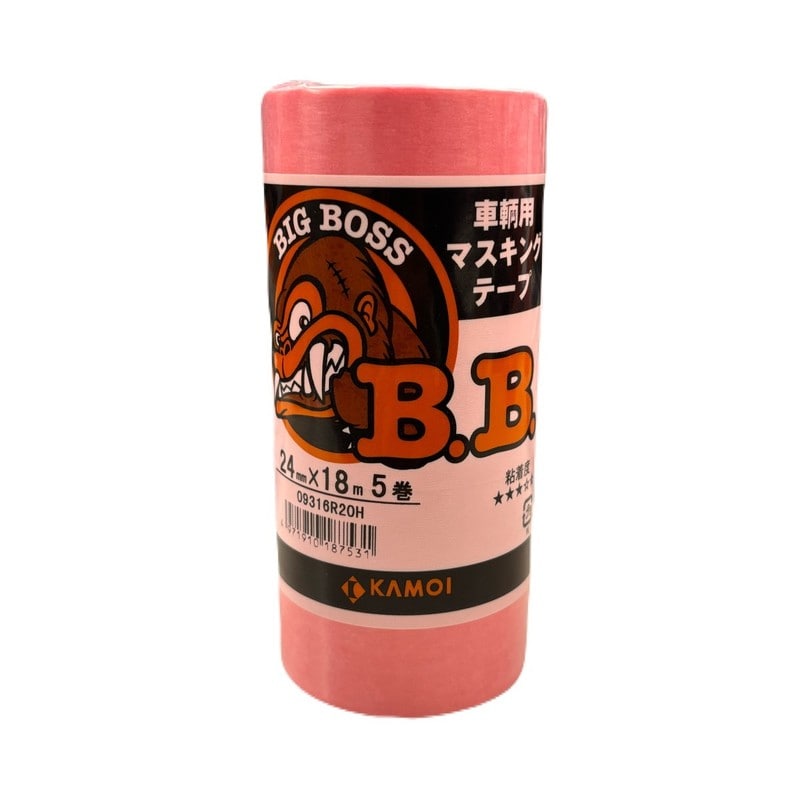 カモ井加工紙 9034831 車両塗装用マスキングテープ 24mm×18m #187531 1個（ご注文単位1個）【直送品】