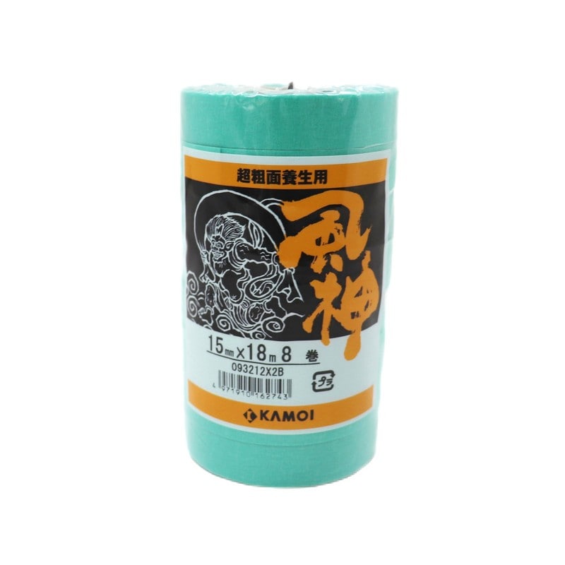 カモ井加工紙 9033057 HUJIN15-8マスキング風神超粗面15mm8P 1個（ご注文単位1個）【直送品】