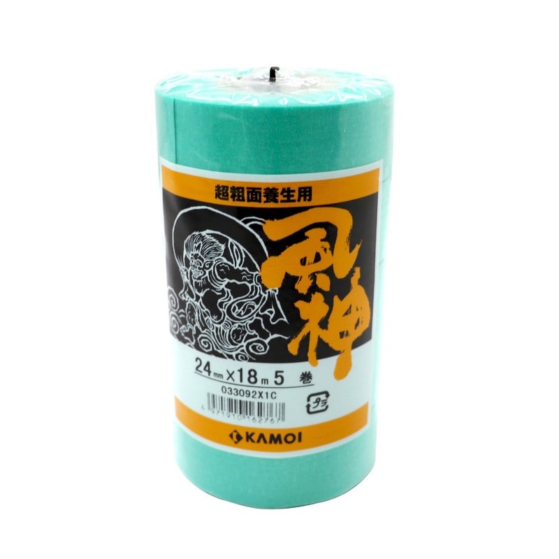 カモ井加工紙 9033059 HUJIN24-5マスキング風神超粗面24mm5P 1個（ご注文単位1個）【直送品】