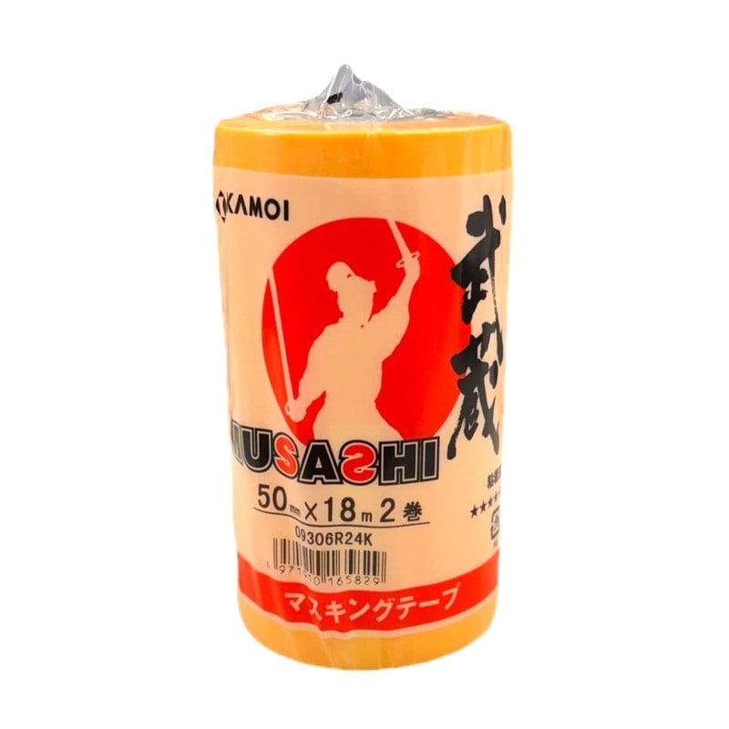 カモ井加工紙 9034825 車両塗装用マスキングテープ 武蔵 50mm×18m #165829 1個（ご注文単位1個）【直送品】