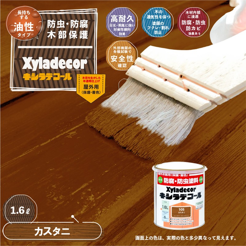 カンペハピオ 9001750 キシラデコール カスタニ 1.6L #00017670270000 1個（ご注文単位1個）【直送品】