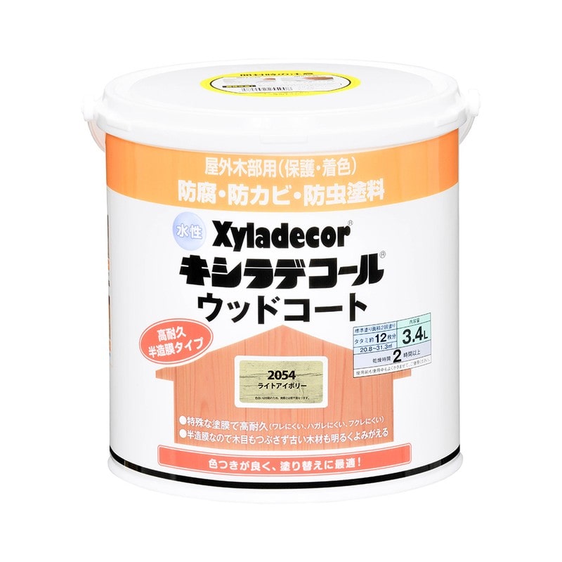 カンペハピオ 9001881 水性キシラデコールウッドコートライトIV 3.4L #00097670510000 1個（ご注文単位1個）【直送品】