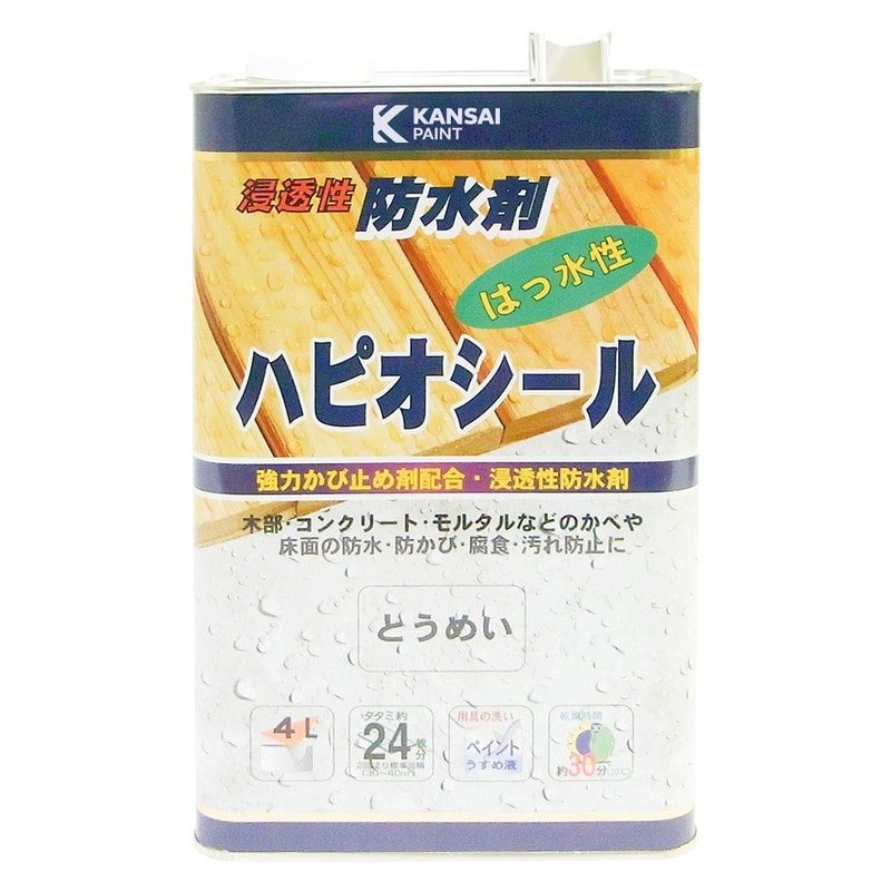 カンペハピオ 9002464 ハピオシール とうめい 4L #00157660221040 1個（ご注文単位1個）【直送品】