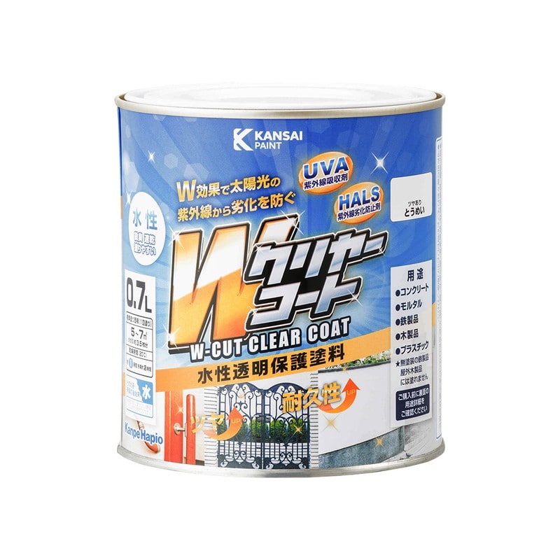 カンペハピオ 9002750 Wカットクリヤー とうめい 0.7L #00187654001007 1個（ご注文単位1個）【直送品】