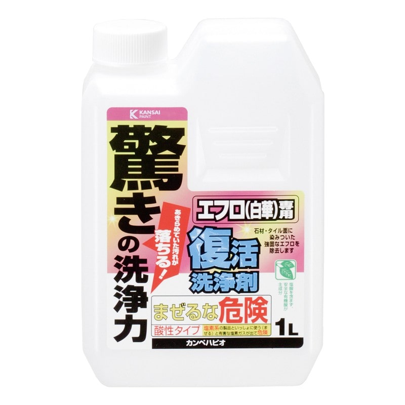 カンペハピオ 9002477 復活洗浄剤 エフロ用 1L #00017660061010 1個（ご注文単位1個）【直送品】