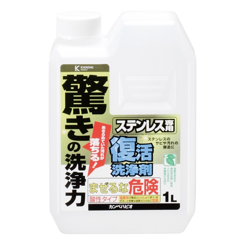 カンペハピオ 9002492 復活洗浄剤 ステンレス用 1L #00017660031010 1個（ご注文単位1個）【直送品】