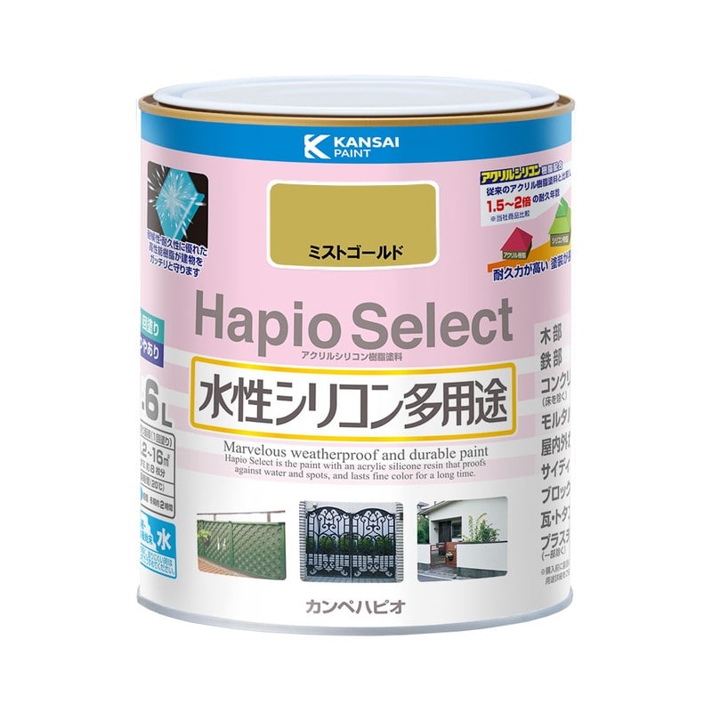 カンペハピオ 9000160 ハピオセレクト ミストゴールド 1.6L #00017650201016 1個（ご注文単位1個）【直送品】