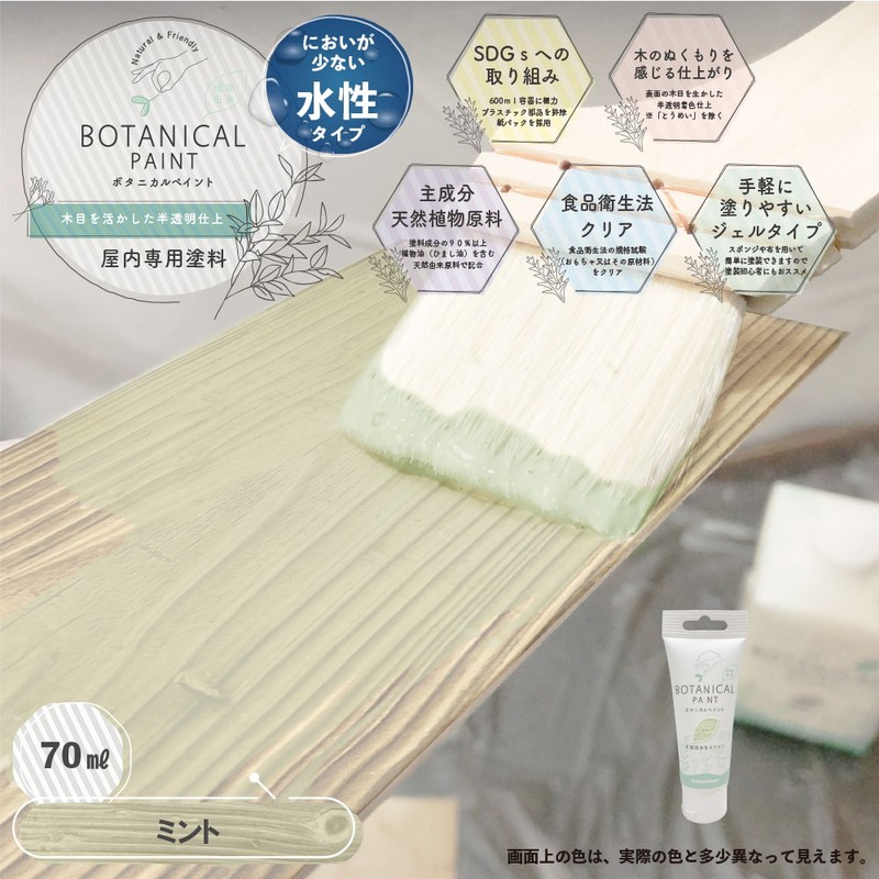 カンペハピオ 9025081 ボタニカルペイント ミント 70ml 1個(ご注文単位1個)【直送品】