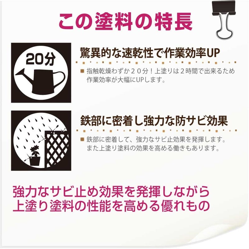 カンペハピオ 9001171 超速乾さび止め あかさび色 0.2L #00127645241002 1個（ご注文単位1個）【直送品】