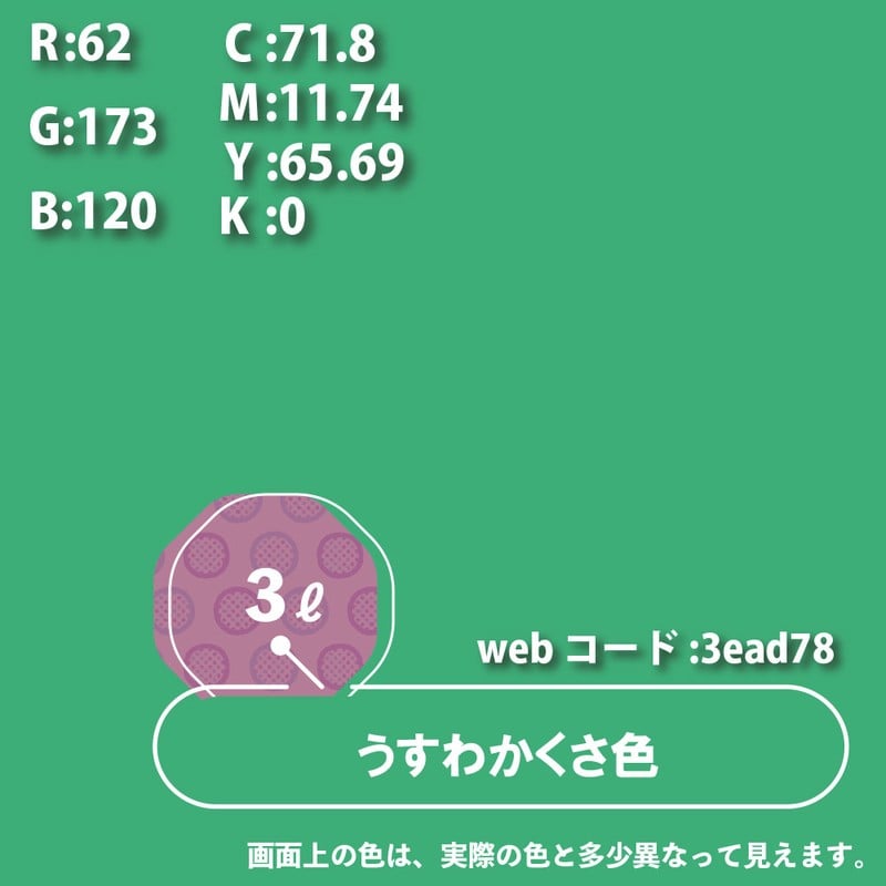 カンペハピオ 9000357 ハピオフレンズ うすわかくさ色 3L #00077650181030 1個（ご注文単位1個）【直送品】