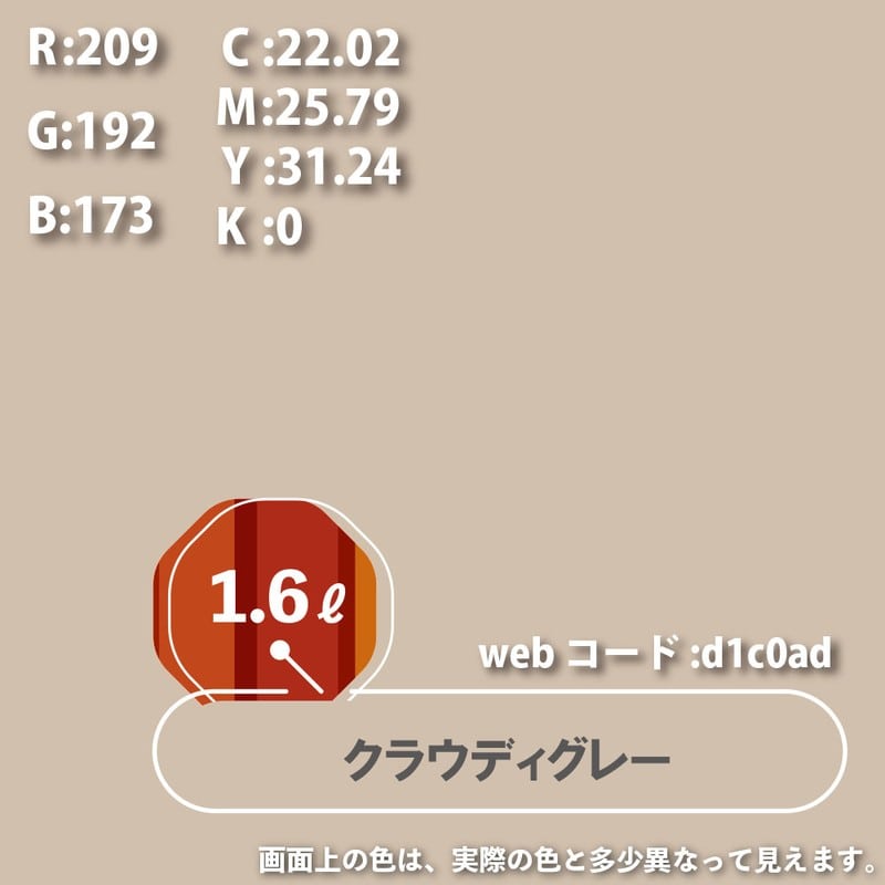 カンペハピオ 9000695 油性トップガード クラウディグレー 1.6L #00017640681016 1個（ご注文単位1個）【直送品】
