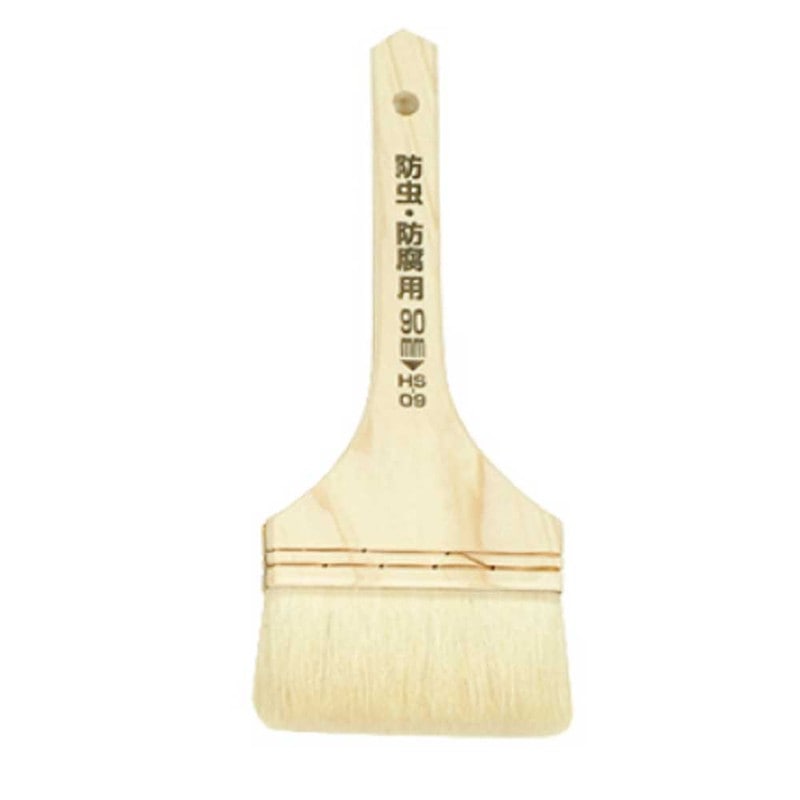 カンペハピオ 9002873 HS-09 防虫・防腐用刷毛 平型90mm 1個(ご注文単位1個)【直送品】