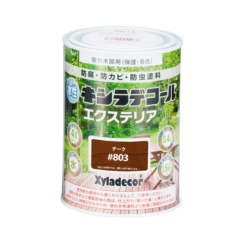 カンペハピオ 9001814 水性キシラデコールエクステリアSチーク 0.4L #00047670060000 1個（ご注文単位1個）【直送品】