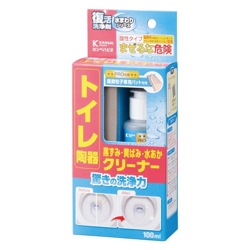 カンペハピオ 9002501 復活洗浄剤 トイレ陶器クリーナー 100ML #00017660132100 1個（ご注文単位1個）【直送品】