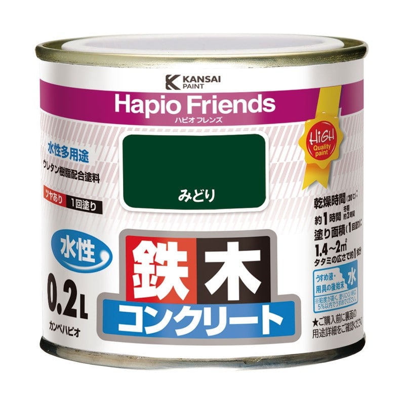 カンペハピオ 9000279 ハピオフレンズ みどり 0.2L #00077650061002 1個（ご注文単位1個）【直送品】