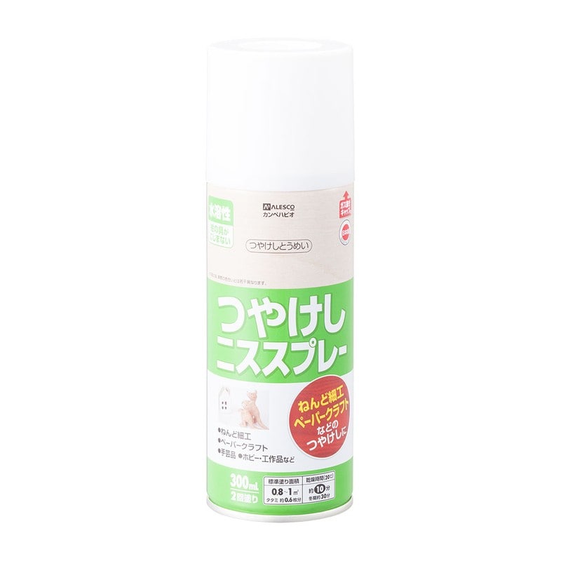 カンペハピオ 9001986 水溶性つやけしニススプレーAつやけし透明300ML #00567653732300 1個（ご注文単位1個）【直送品】