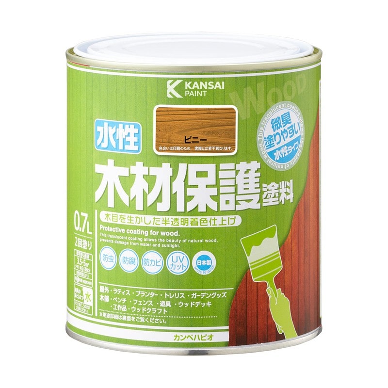 カンペハピオ 9001716 水性木材保護塗料 ピニー 0.7L #00647653501007 1個(ご注文単位1個)【直送品】