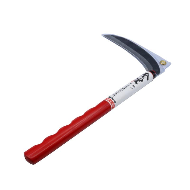 キンボシ 327074 #160102 鋼付 片刃薄鎌 改良赤柄180 1個（ご注文単位1個）【直送品】