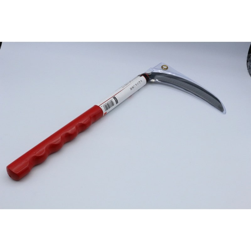 キンボシ 327074 #160102 鋼付 片刃薄鎌 改良赤柄180 1個(ご注文単位1個)【直送品】