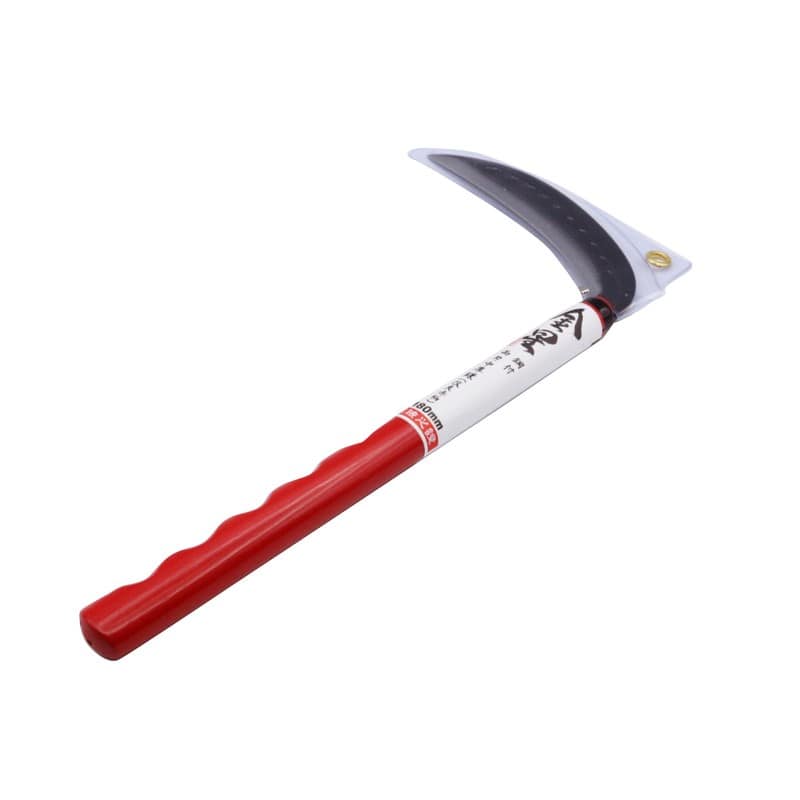 キンボシ 327075 #160103 鋼付 両刃薄鎌 改良赤柄180 1個（ご注文単位1個）【直送品】