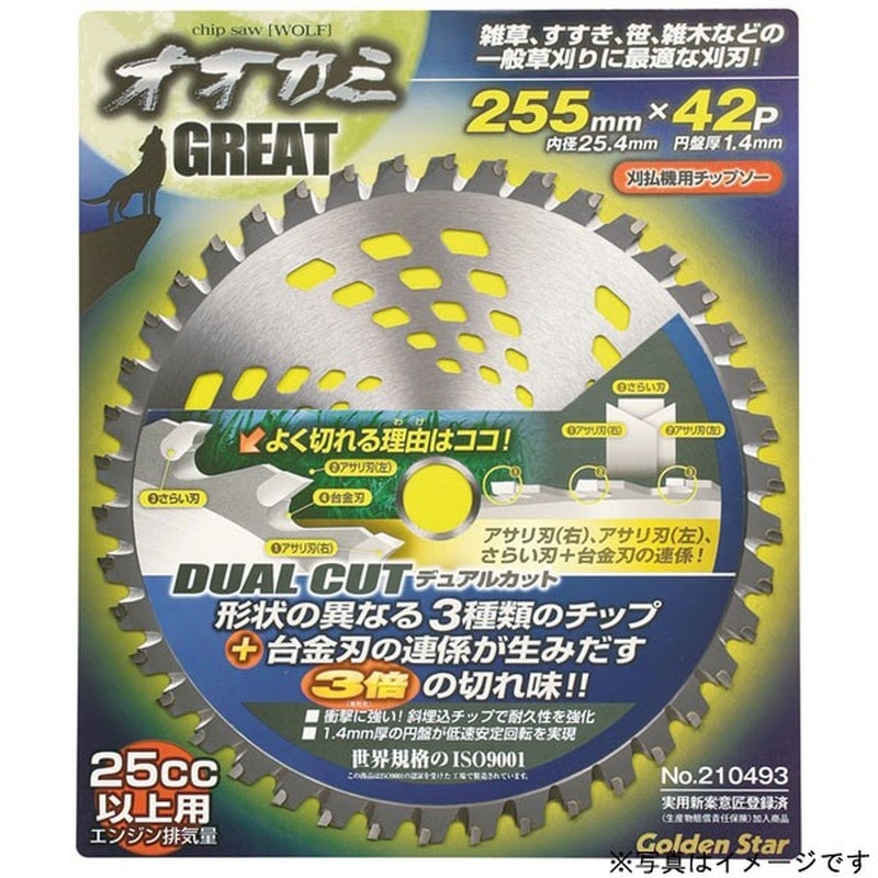 キンボシ 309425 #210492 BPSチップソーオオカミGRト 1個（ご注文単位1個）【直送品】