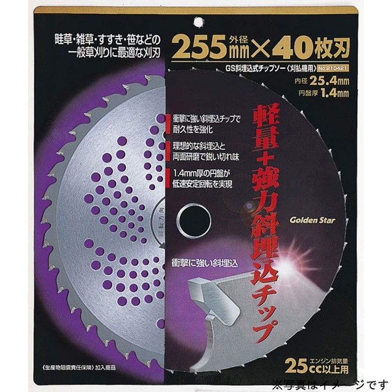 キンボシ 320124 #210420 斜埋込チップソー 230×36P 1個(ご注文単位1個)【直送品】